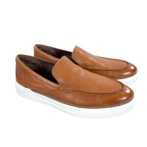 Allen Edmonds Burke Venetian Leather Slip-On Comfort Shoe Sneaker Mens 13 D Tan